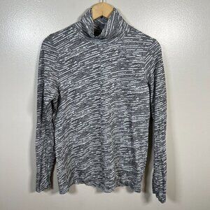 Athleta Flurry Seamless Turtleneck Size XL Wren Black Winter Training Athletic